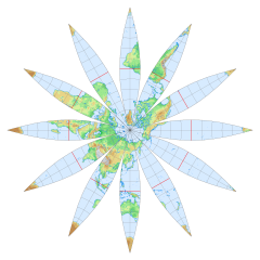 世界地図の種類 メルカトル図法 モルワイデ図法 正距方位図法など 勉強ログ